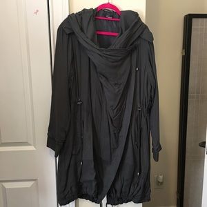 Unique!  Plus Size Long Wraparound Jacket